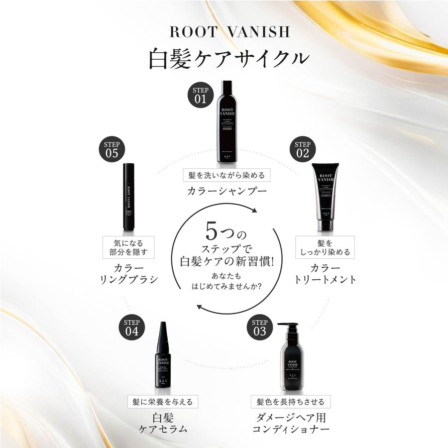 【白髪ベーシックケアセット】カラーシャンプー ＆ カラートリートメント セット